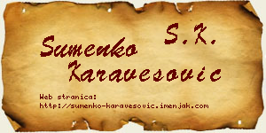 Šumenko Karavesović vizit kartica